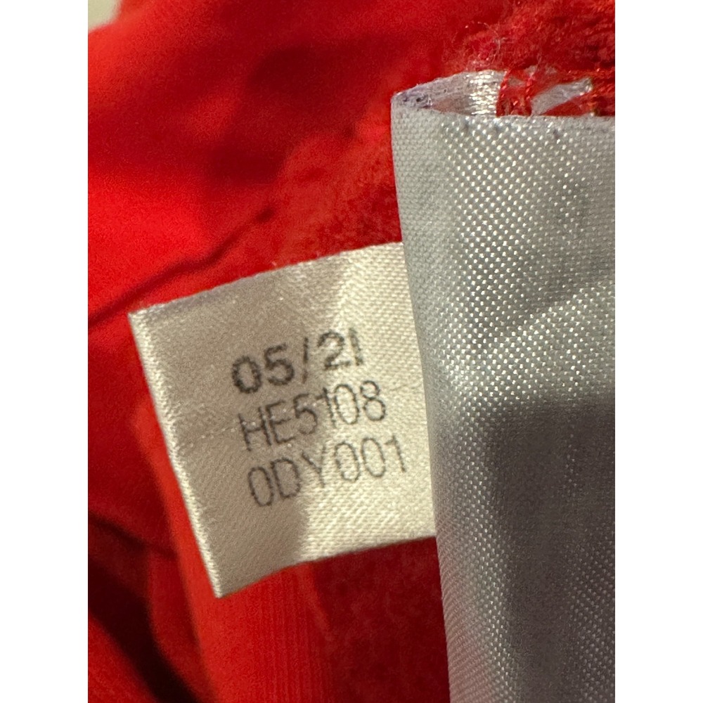 Adidas Originals Adicolor Essentials Trefoil Hoodie Mens Red M HE5108 - Picture 8 of 10